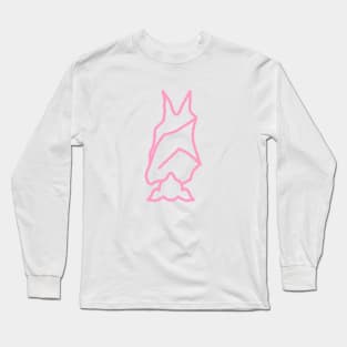 Bat Boys Logo - Pink Long Sleeve T-Shirt